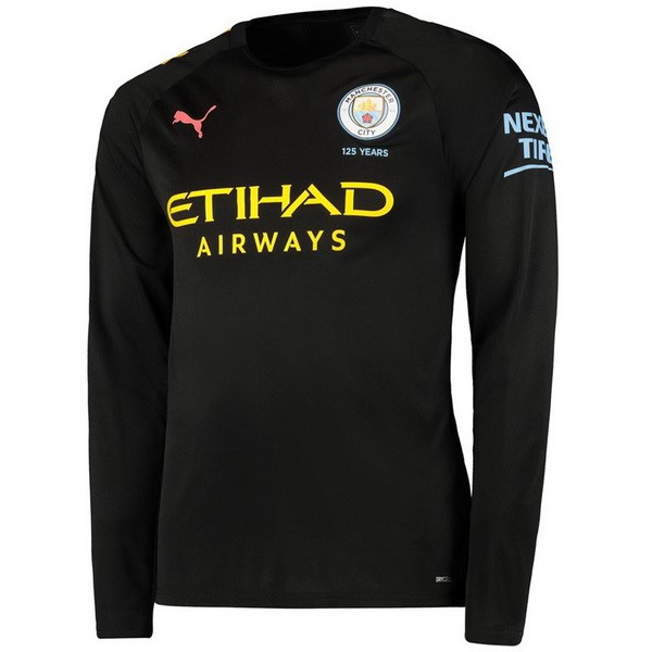 Tailandia Camiseta Manchester City 2ª ML 2019 2020 Negro